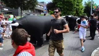 Encierro Infantil de San Fermines Fiestas de Tetuan [upl. by Ellednek308]