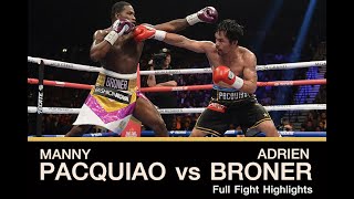 Manny Pacquiao vs Adrian Broner Highlights HD [upl. by Irmina175]