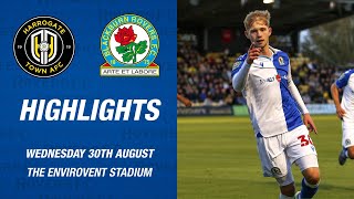 Highlights Harrogate Town v Blackburn Rovers [upl. by Even]