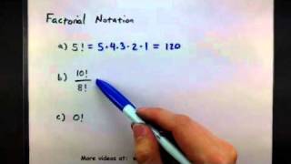 Probability  factorial notation [upl. by Standley]