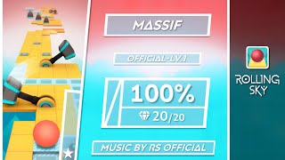 Rolling Sky  Official  Massif OFFICIALLV1 100 Perfect way ★ [upl. by Etnoid507]