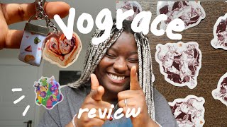 Vograce charms and vinyl stickers review 🌷 hoorayitsefe x vograce [upl. by Yelnikcm]