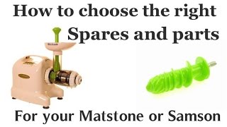 How to buy parts for your Matstone or Samson 6 in 1 Juicer [upl. by Derian]