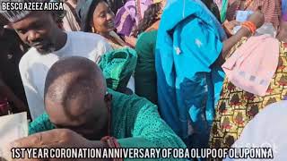 Besco Azeez Adisa Arole Dr Sikiru Ayinde  1st year coronation anniversary of Oba Oluponna [upl. by Urbanna]