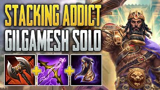 STORMSEEKER IS BEST IN THE SOLO LANE Gilgamesh Solo Gameplay SMITE Conquest [upl. by Dnomsad]