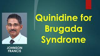 Quinidine for Brugada Syndrome [upl. by Sible]