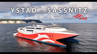 🇸🇪 🇩🇪 FRS SKANE JET CATAMARAN BALTIC SEA YSTAD SASSNITZ RUGEN SWEDEN GERMANY podróże travel [upl. by Liarret523]