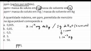 Como fazer cálculo de ppm [upl. by Mabel]