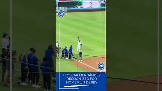 Dodgers celebrate Teoscar Hernández at Dodger Stadium HRDerby Shorts [upl. by Edmee]