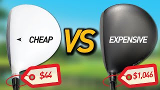 CHEAP vs EXPENSIVE GOLF DRIVER  WORTH IT [upl. by Klayman]