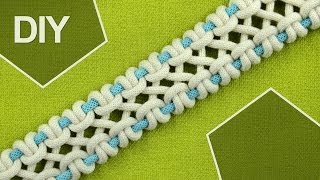 DIY  crossed sennit chain  FOUR strands [upl. by Valera87]