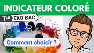 Choisir un INDICATEUR COLORÉ lors dun TITRAGE  🎯 Exercice BAC  Chimie Terminale spécialité [upl. by Ainevul677]