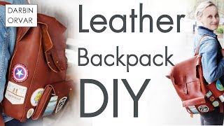 Making a Leather Backpack  Fjällräven Style [upl. by Brok518]