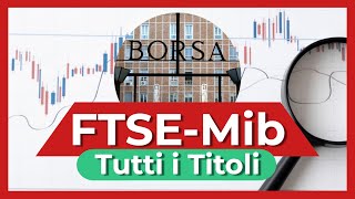 ANALISI di TUTTI I TITOLI DEL FTSE MIB  Livelli chiave [upl. by Netsud]