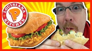 ★ Popeyes Louisiana Kitchen ★ Spicy Chicken Sandwich Combo Review [upl. by Rossy]