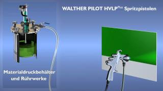 WALTHER PILOT Spritz und Lackiersysteme mit HVLP Plus [upl. by Darleen20]