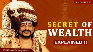 The Secret of Wealth Creation the Vedic Way  Nithyananda Satsang  13 Mar 2011 [upl. by Libb951]