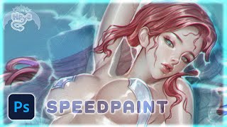 Photoshop SemiRealistic Speedpaint  Mermay [upl. by Alake853]