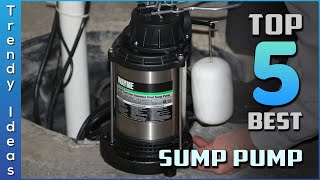 Top 5 Top 5 Best Sump Pumps Review in 2024 [upl. by Schreib]