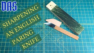 How to Tune and Sharpen a New English Style Paring Knife  Adventures in Bookbinding [upl. by Attaymik905]