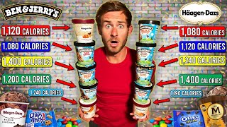 Eating The 12 UNHEALTHIEST Ice Cream Pints in America [upl. by Nraa]