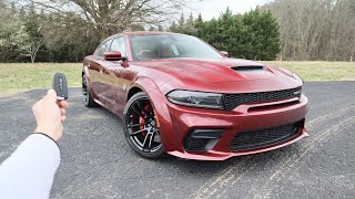 NEW Dodge Charger SRT Hellcat Widebody Start Up Exhaust Walkaround POV Test Drive and Review [upl. by Attelahs]