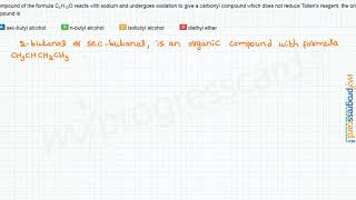 A compound of the formula C4H10O reacts with sodium [upl. by Ennairac]