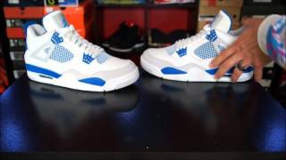 Air Jordan IV 4 Retro White Military Blue 2012 [upl. by Geraint]