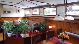 Luxemotor Dutch Barge Hotel Charter Barge or luxury live aboard  Boatshed  Boat Ref223 [upl. by Bonita]