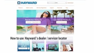 How To Use Haywards Dealer Locator [upl. by Terrene]