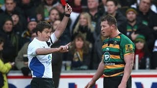 Dylan Hartley met une grosse droite à Sean OBrien Carton rouge [upl. by Oijres]