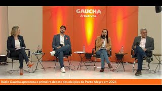 Eleições 2024  Porto Alegre confira o segundo bloco do debate dos précandidatos à prefeitura [upl. by Cline]