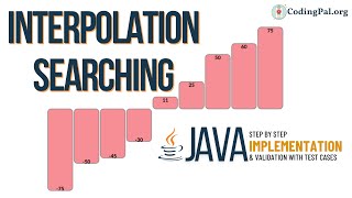 Interpolation Searching Java☕️ Implementation  Searching Algorithms  DSA  CodingPalorg [upl. by Kalikow]