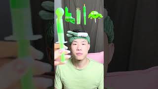 🥝🧃💚🎧ASMR Greenthemed Mukbang  Perfect for Sleepimmersive asmr asmrsounds funny [upl. by Tillion]