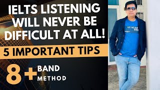 IELTS LISTENING WILL NEVER BE DIFFICULT AT ALL 5 IMPORTANT TIPS  8 BAND METHOD BY ASAD YAQUB [upl. by Ayim]