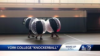 York College quotKnockerballquot group share a Wake Up Call for WGAL News 8 Today [upl. by Erapsag]