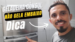 Geladeira cônsul crm33e não gela a parte de baixo SUPER DICA [upl. by Amairam743]