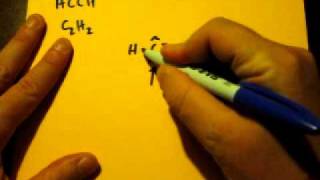 Lewis Dot Structure of C2H2 or CHCH Acetylene or ethyne [upl. by Malka440]