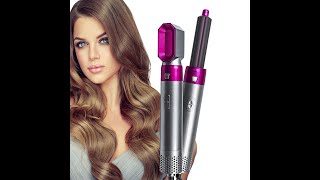 5in1 Hot Air Brush Hair Volumizer Straightener and Curler Hair Styling Device [upl. by Nipha]