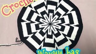 Wayuu bag กระเป๋าวายู ถักสลับสีกระเป๋าวายูถักก้นกระเป๋าวายูง่ายๆMalee DIY [upl. by Xuaegram676]