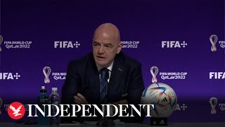 ‘Today I feel gay I feel disabled Fifa president Gianni Infantino at World Cup [upl. by Mastat]