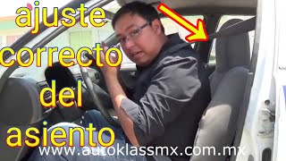 Clase 3 Como Ajustar el Asiento del AutoV06 aprende a manejar desde cero [upl. by Enisamoht]