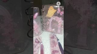 Resin Notebook Journals Planners with Matching Bookmarks shorts resinart journal [upl. by Omarr]