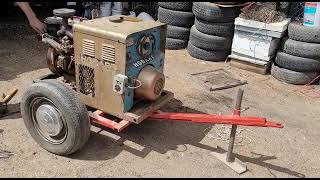 vintage Hobart welder generator with a Wisconsin TJD engine running [upl. by Borszcz]