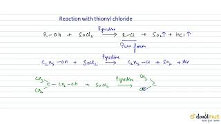 REACTION WITH THIONYL CHLORIDE [upl. by Yager366]