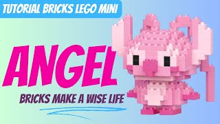 TUTORIAL STITCH ANGEL LEGO MINI BRICKS bahasa [upl. by Porta]