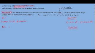 Problemas y ejercicios resueltos de disoluciones 05 [upl. by Swen]