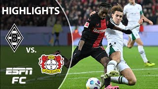 Bayer Leverkusen vs Borussia Monchengladbach  Bundesliga Highlights  ESPN FC [upl. by Hoes115]