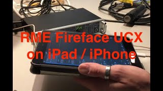 How to Connect a RME Fireface UCX USB Audio Device with Camera Connection Kit on Ipad and Iphone [upl. by Crain160]