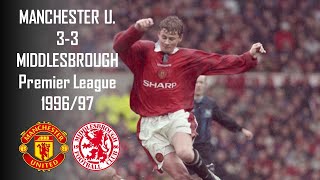 Manchester United vs Middlesbrough  Premier League 19961997 Week 26  Full match [upl. by Ailime]